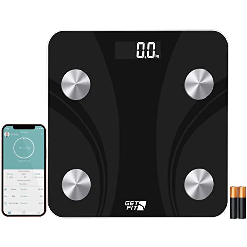 Smart Bathroom Scales - Monitor Weight Loss, Bluetooth, LCD