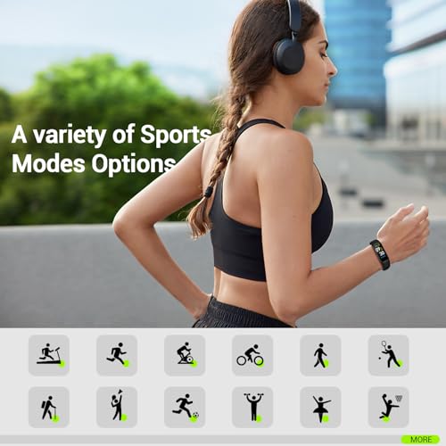 Runlio Fitness Tracker Smart Watch - Heart Rate, Blood Oxygen, IP68 Waterproof