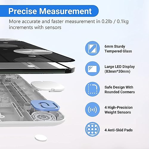 Enrichment Bluetooth Body Weight Scale - Black