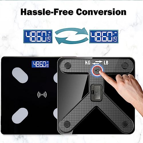Smart Bathroom Scale with Backlit Display - 180 KG