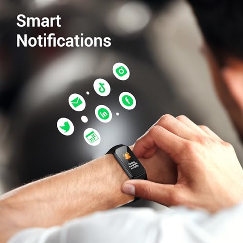 Runlio Fitness Tracker Smart Watch - Heart Rate, Blood Oxygen, IP68 Waterproof