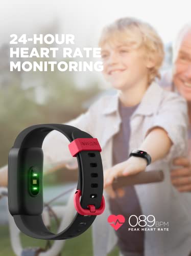 Vigor Kids Fitness Tracker: Activity Pedometer, Heart Rate Watch