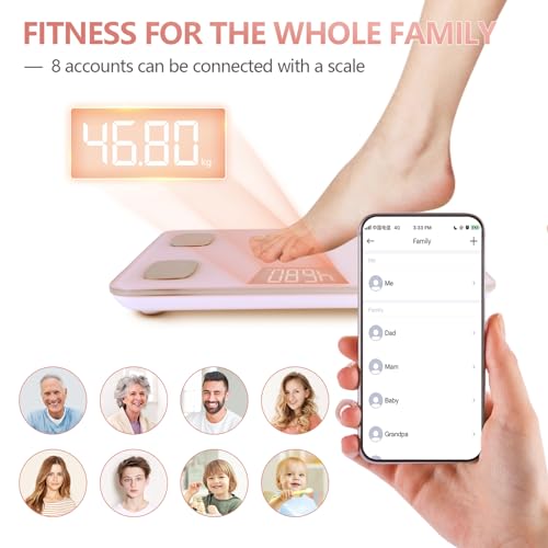 Bluetooth Smart Body Fat Scales for Fitness and Weight Loss