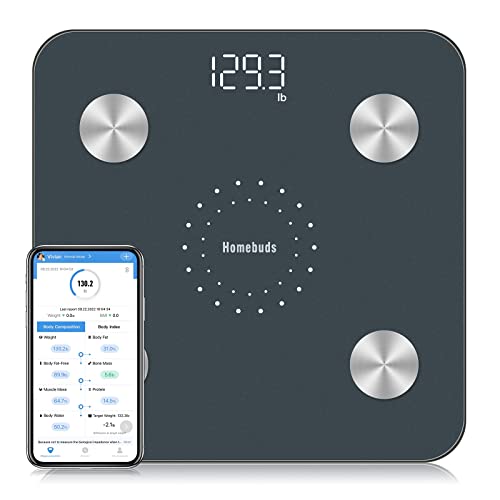 Digital Bathroom Scales with App 28st/400lb/180kg, Blue