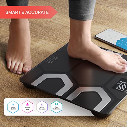 Bluetooth Body Fat Scale with Smartphone App - Black
