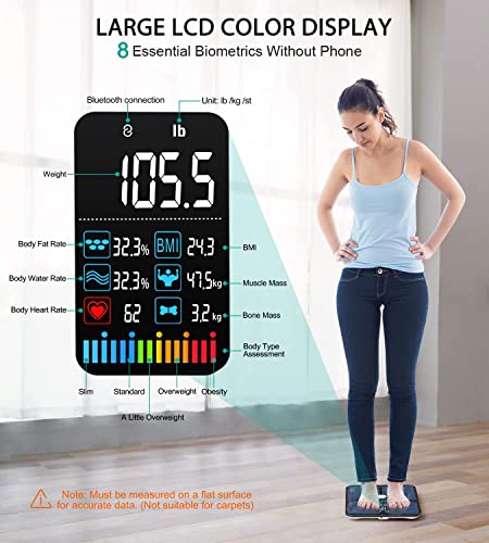 ABLEGRID Body Fat Scale - Digital Smart Bathroom