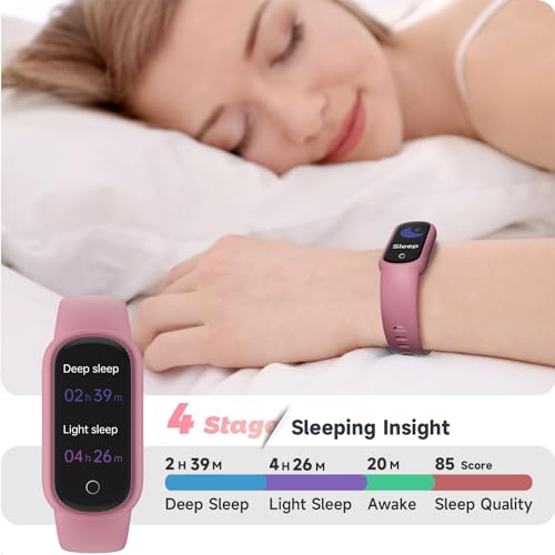 TOOBUR Fitness Tracker Watch with Heart Rate/Blood Oxygen/Sleep Tracker