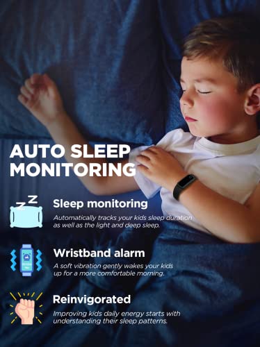 Vigor Kids Fitness Tracker: Activity Pedometer, Heart Rate Watch