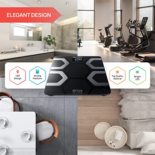 Bluetooth Body Fat Scale with Smartphone App - Black