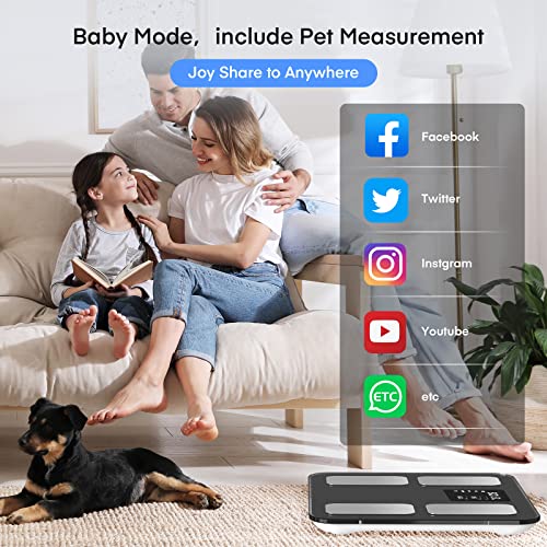Bluetooth Body Fat Scale with BMI Tracking