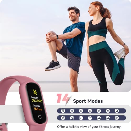 TOOBUR Fitness Tracker Watch with Heart Rate/Blood Oxygen/Sleep Tracker