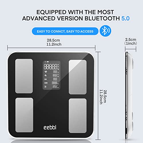 Smart Bluetooth Body Weight Scale - 400 lbs