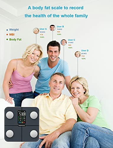 Smart Healthkeep Body Fat Scale - iOS/Android, 400lb/180kg