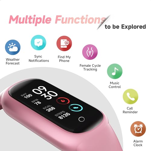 TOOBUR Fitness Tracker Watch with Heart Rate/Blood Oxygen/Sleep Tracker