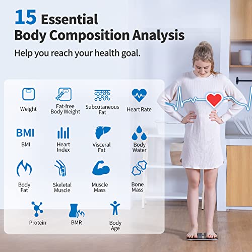 Bluetooth BMI Weight Scale with Large Display