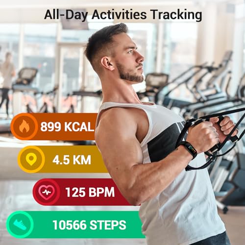 Runlio Fitness Tracker Smart Watch - Heart Rate, Blood Oxygen, IP68 Waterproof