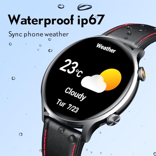 Men's Bluetooth Smartwatch with Heart Rate Monitor and Sleep Tracker