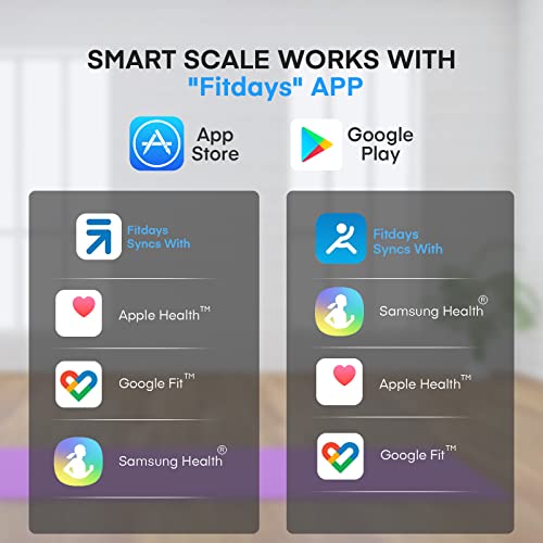 Bluetooth Body Fat Scale with BMI Tracking