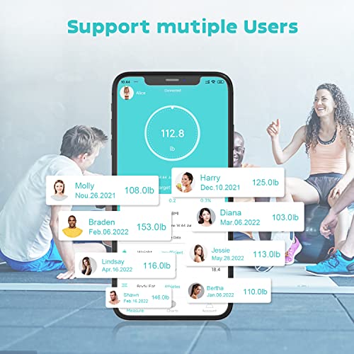 Smart Body Weight Scale with Large VA Screen