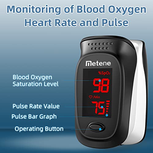 Metene Fingertip Pulse Oximeter with Accessories