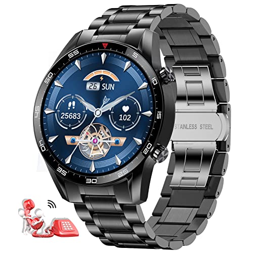 Men's LIGE Smart Watch: Call Answer, Fitness Tracker