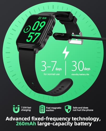 SOUYIE Smartwatch: Blood Glucose, HD Touch Screen