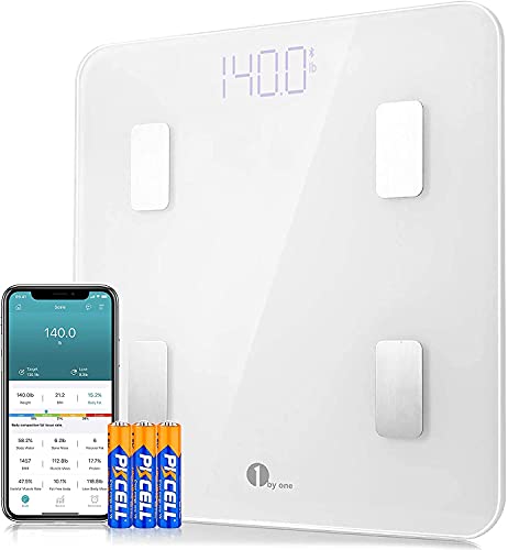 Smart Body Fat Scales with App, White