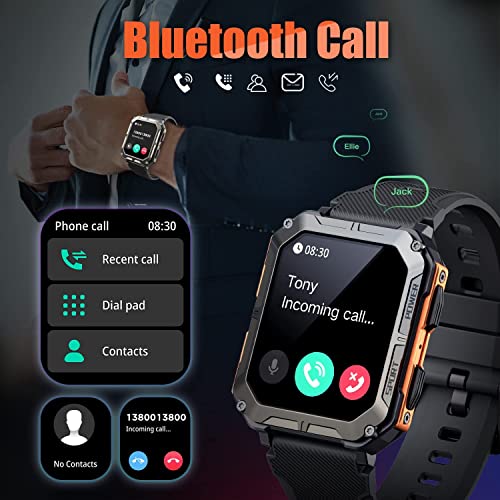 WAHK RAHK Men's Indestructible Smart Watch - Black