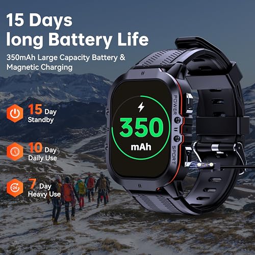 OUKITEL BT20 Military Smart Watch - 50M Waterproof