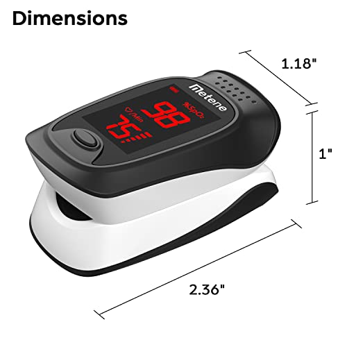 Metene Fingertip Pulse Oximeter with Accessories