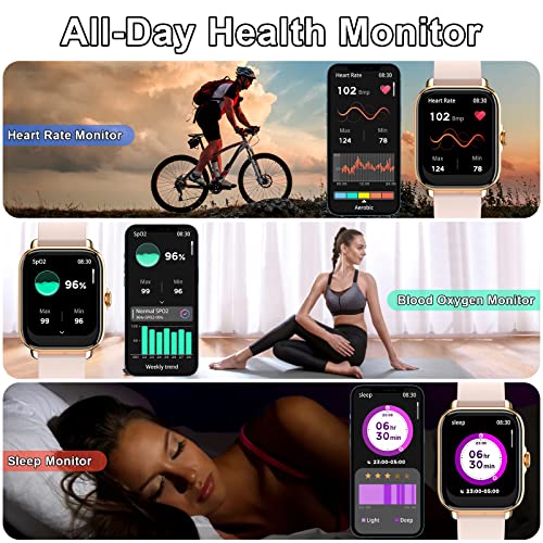 Bluetooth Smartwatch with Call Function, Fitness Tracker