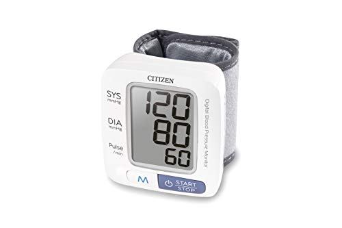 Citizen Digital Wristwatch: Large Display Blood Pressure Monitor