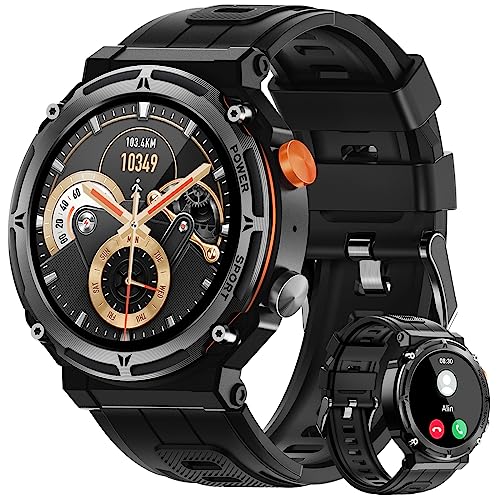 VIRAN Men's Smartwatch: Make Calls, 5ATM Waterproof