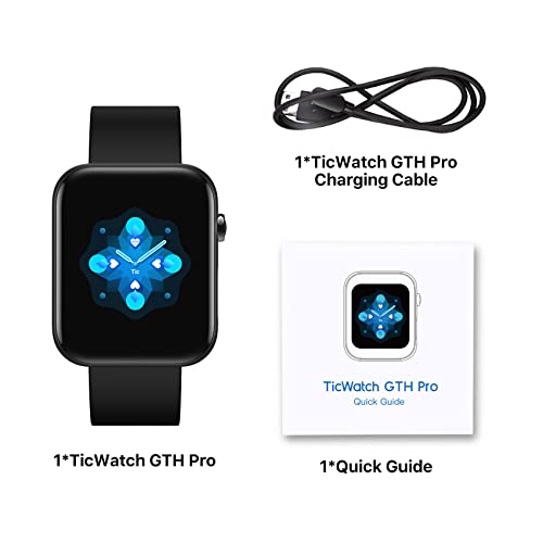 TicWatch GTH Pro Smartwatch - Heart Health and Fitness Tracker
