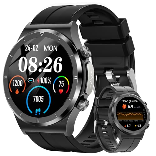 AKUMAKA Smartwatch: ECG, Blood Glucose, Fitness, Waterproof IP68