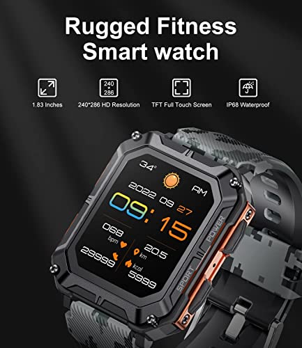 WAHK RAHK Men's Indestructible Smart Watch - Black