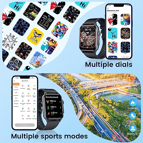 2.0" Touch Screen Smartwatch: Fitness Tracker for Men