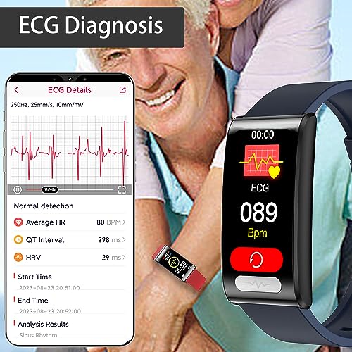 Waterproof ECG Smart Watch with Health Monitoring