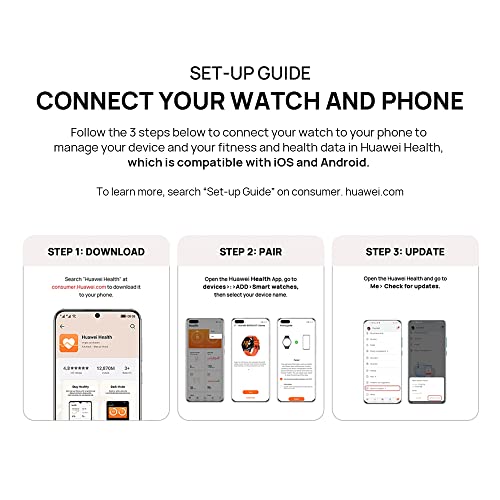 HUAWEI WATCH D - Smartwatch with Blood Pressure Monitor