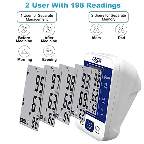 CAZON Large Cuff Blood Pressure Monitor