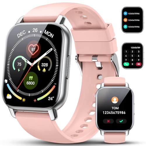 Women's Smartwatch: Answer/Make Calls, Heart Rate Sleep Monitor