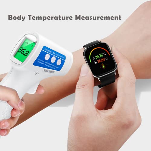 Smartwatch with Body Thermometer and Heart Rate Monitor