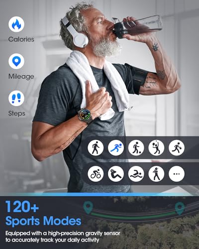 AKUMAKA Smartwatch: ECG, Blood Glucose, Fitness, Waterproof IP68