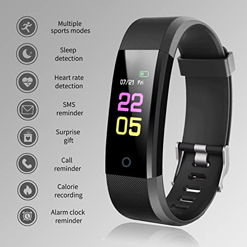 FORHAPAY Fitness Tracker - Heart Rate Blood Pressure Sleep Monitor