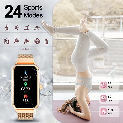 Women's Blackview Smartwatch with Health and Fitness Tracking