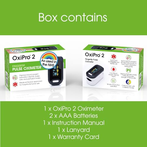 OxiPro OX2: CE Certified Finger Pulse Oximeter