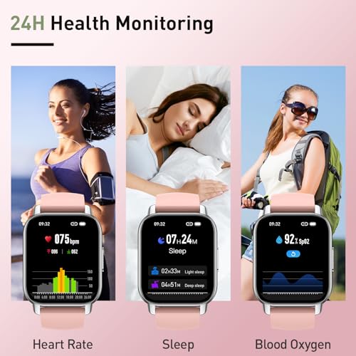 Women's Smartwatch: Answer/Make Calls, Heart Rate Sleep Monitor