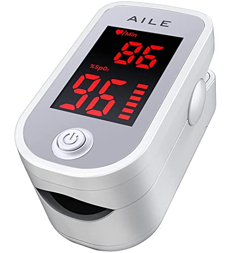 AILE Pulse Oximeter: Accurate Red Screen Oxygen Monitor