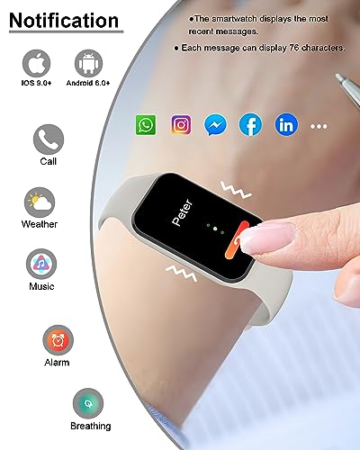 IOWODO R1 Smartwatch: Oximeter, Heart Rate Monitor, IP68