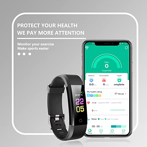 FORHAPAY Fitness Tracker - Heart Rate Blood Pressure Sleep Monitor